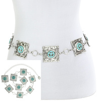 WESTERN PEACE CONCHO BELT