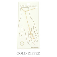 GOLD PLATED ROPE HAND CHAIN BRACELET