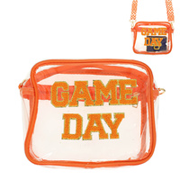 "GAME DAY" TRANSPARENT CROSSBODY BAG