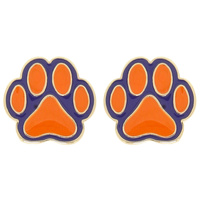 GAMEDAY PAW STUD EARRINGS