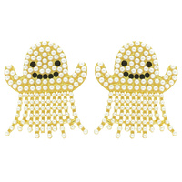 HALLOWEEN GHOST  POST EARRINGS