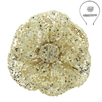 SEQUIN ROSE BLOOM 3-IN-1 FASCINATOR