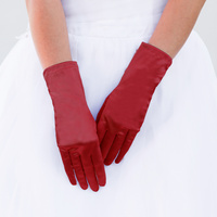 SHORT SATIN GLOVES