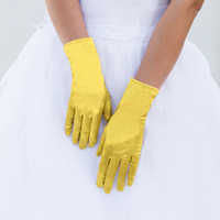 SHORT SATIN GLOVES