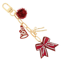 CHEER THEMED BAG CHARM KEYCHAIN