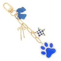 GAME DAY THEME BAG CHARM KEYCHAIN