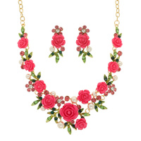 FESTOON NECKLACE EARRING SET