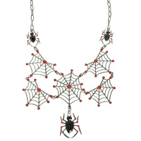 HALLOWEEN SPIDER PENDANT NECKLACE
