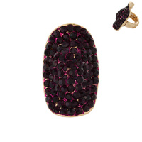 Stone Encrusted Armour Stretch Ring