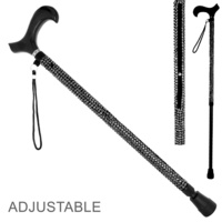 FASHION BLING RHINESTONE WALKING ADJUSTABLE CANE