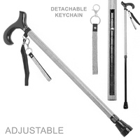 UNISEX CRYSTAL RHINESTONE ADJUSTABLE WALKING DERBY JEWELED CANE