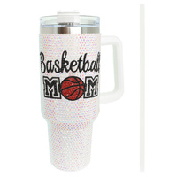 GAME DAY BASKETBALL MOM TUMBLER