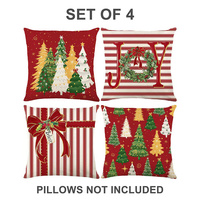 CHRISTMAS JOYFUL TREE CUSHION COVER SET